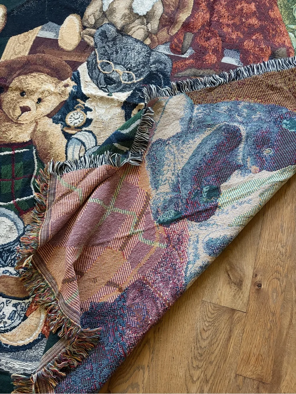 Boyds bears throw blanket the family